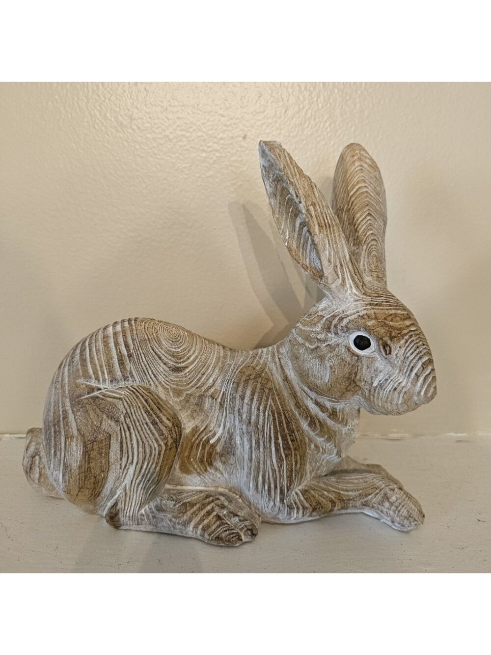 Holiday Home® Sitting Whitewash Wood Bunny - Brown Easter Decor